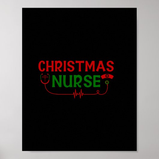 Verzekeringscadeau | Kerstverpleegster Poster (Voorkant)