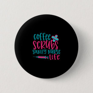 Verzekeringscadeau   Koffieborsten Sanity Nurse Li Ronde Button 5,7 Cm