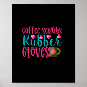 Verzekeringscadeau   Koffiekruiden, rubber handsch Poster