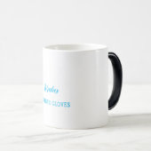 Verzekeringscadeau | Koffiekstaafjes en rubberhand Magische Mok (Voorkant rechts)