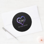 Verzekeringscadeau | Liefde Nurse Peace Save Lives Ronde Sticker (Envelop)