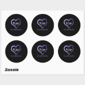 Verzekeringscadeau | Liefde Nurse Peace Save Lives Ronde Sticker (Vel)