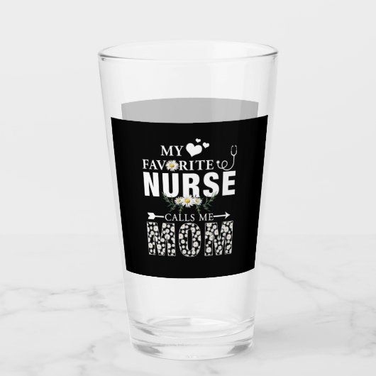 Verzekeringscadeau | Mijn favoriete verpleegster n Glas (Voorkant)