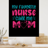Verzekeringscadeau | Mijn favoriete verpleegster v Poster (Keuken)