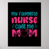 Verzekeringscadeau | Mijn favoriete verpleegster v Poster (Voorkant)