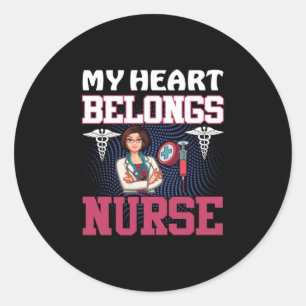 Verzekeringscadeau Mijn hart behoort tot de zust Ronde Sticker