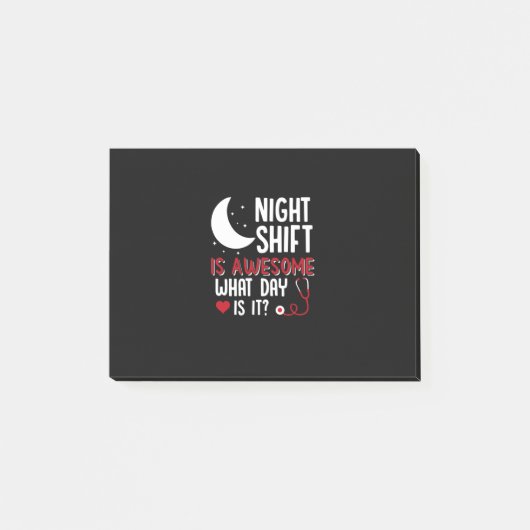 Verzekeringscadeau | Nachtverschuiving is Geweldig Post-it® Notes (Voorkant)
