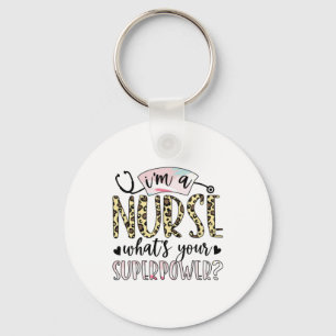 Verzekeringscadeau   Proud Super Nurse Sleutelhanger