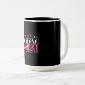 Verzekeringscadeau | Toekomstige verpleegsters Tweekleurige Koffiemok (Voorkant rechts)