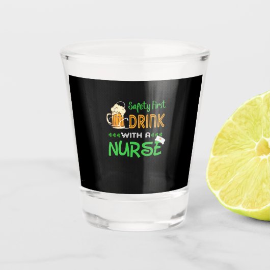 Verzekeringscadeau | Veiligheid eerste Drink met v Shot Glas (Voorkant)