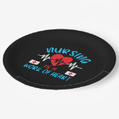 Verzekeringscadeau | Verpleegkunde is een kunstwer Papieren Bordje (Gekanteld)