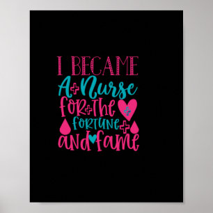 Verzekeringscadeau   Verpleegster voor het fortuin Poster