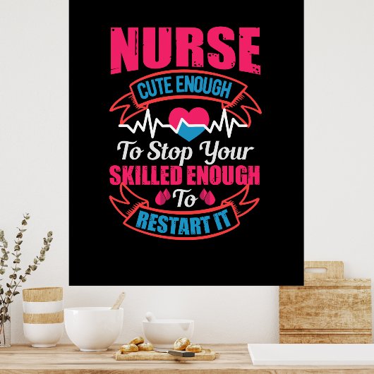 Verzekeringscadeau | Zuurlijk geluid genoeg om u t Poster (Keuken)