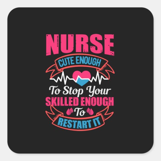 Verzekeringscadeau | Zuurlijk geluid genoeg om u t Vierkante Sticker (Voorkant)