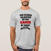Verzekeringsclaims Adjuster Gamer T-shirt (Voorkant)