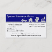 Verzekeringsinstellingen 3,5 x 2,5 inch, 100 pack, visitekaartje (Voorkant)