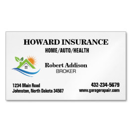 verzekeringsmaatschappij magnetisch visitekaartje