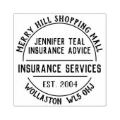 Verzekeringsmaatschappij Rubber Stamp Rubberstempel (Afrduk)