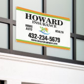 verzekeringsmaatschappij spandoek (Buitenkant Gebouw)