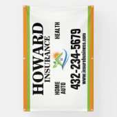 verzekeringsmaatschappij spandoek (Verticaal)