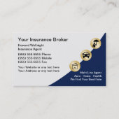 Verzekeringsmakelaar Modern Classy Visitekaartjes (Voorkant)