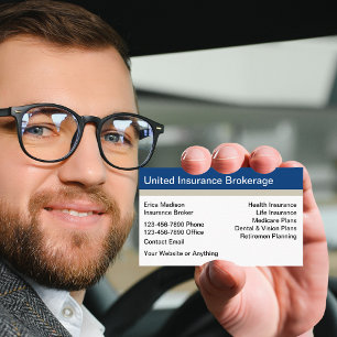 Verzekeringsmakelaar Moderne Visitekaartjes