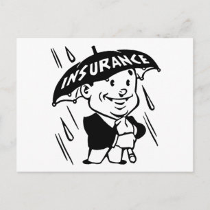 verzekeringsman briefkaart