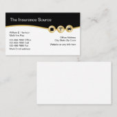 Verzekeringsmodern ontwerp visitekaartje (Voorkant / Achterkant)