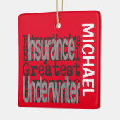 Verzekeringsunderwriter Extraordinaire CUSTOM Keramisch Ornament (Links)