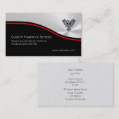 Verzekeringsverkoop, Phoenix Rising Logo, rode soe Visitekaartje (Voorkant / Achterkant)