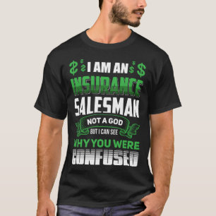 Verzekeringsverkoper God Collega Collega Werk T-shirt