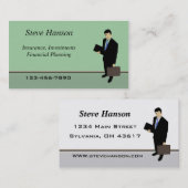 Verzekeringsverkoper Visitekaartje (Voorkant / Achterkant)