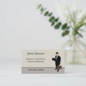 Verzekeringsverkoper Visitekaartje (Staand voorkant)