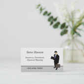 Verzekeringsverkoper Visitekaartje (Staand voorkant)