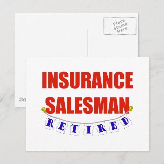 VERZEKERINGSVERZEKERING VERKOPER BRIEFKAART (Voorkant / Achterkant)