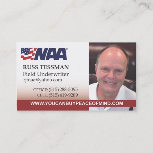 VerzekeringsVisitekaartjes Visitekaartje (Voorkant)