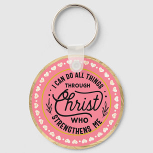 Verzen Ik kan alles doen door Christus Sleutelhanger