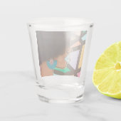 Verzen in haar shotglas shot glas (Achterkant)