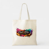 Verzen in haar volumetas tote bag (Achterkant)