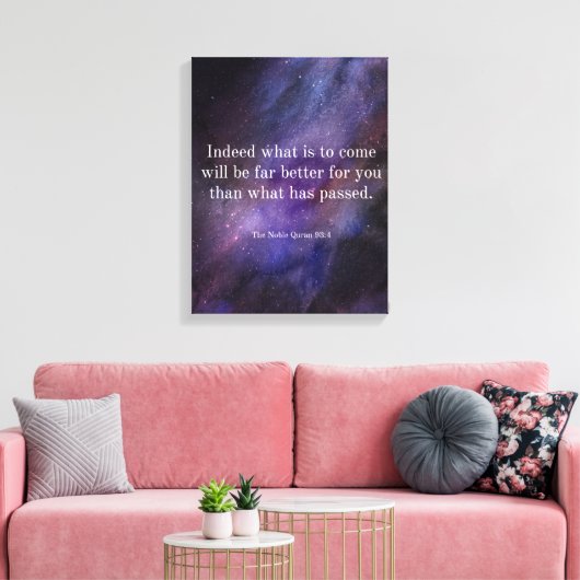 Verzen uit de Koran | Islamitische Gift Wall art Canvas Afdruk (Insitu (Woonkamer))