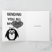 Verzend al mijn liefs wenskaart kaart (Binnen)