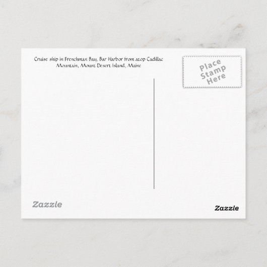 verzend briefkaart (Achterkant)