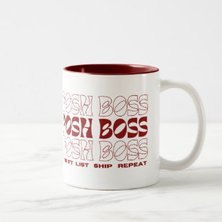 Verzend de Bodemschroeflijst van de Boss Verzendin Tweekleurige Koffiemok