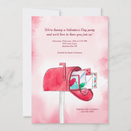 Verzend een uitnodiging van liefde (Voorkant)