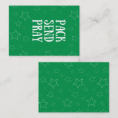 Verzend Gebed Verpakte Notitiekaart Notitiekaartje (Voorkant / Achterkant)