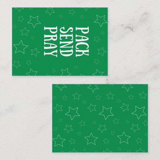 Verzend Gebed Verpakte Notitiekaart Notitiekaartje (Voorkant / Achterkant)