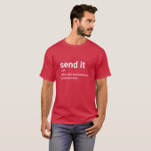 Verzend het Funny en Motivatie Kayaking Definitie T-shirt (Voorkant volledig)