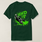 Verzend het Gift Funny Dirt Bike Motocross MX Supe T-shirt (Design voorkant)