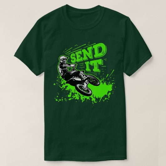 Verzend het Gift Funny Dirt Bike Motocross MX Supe T-shirt (Design voorkant)