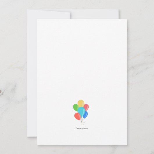 Verzend in de Uitnodiging van Clowns (Achterkant)